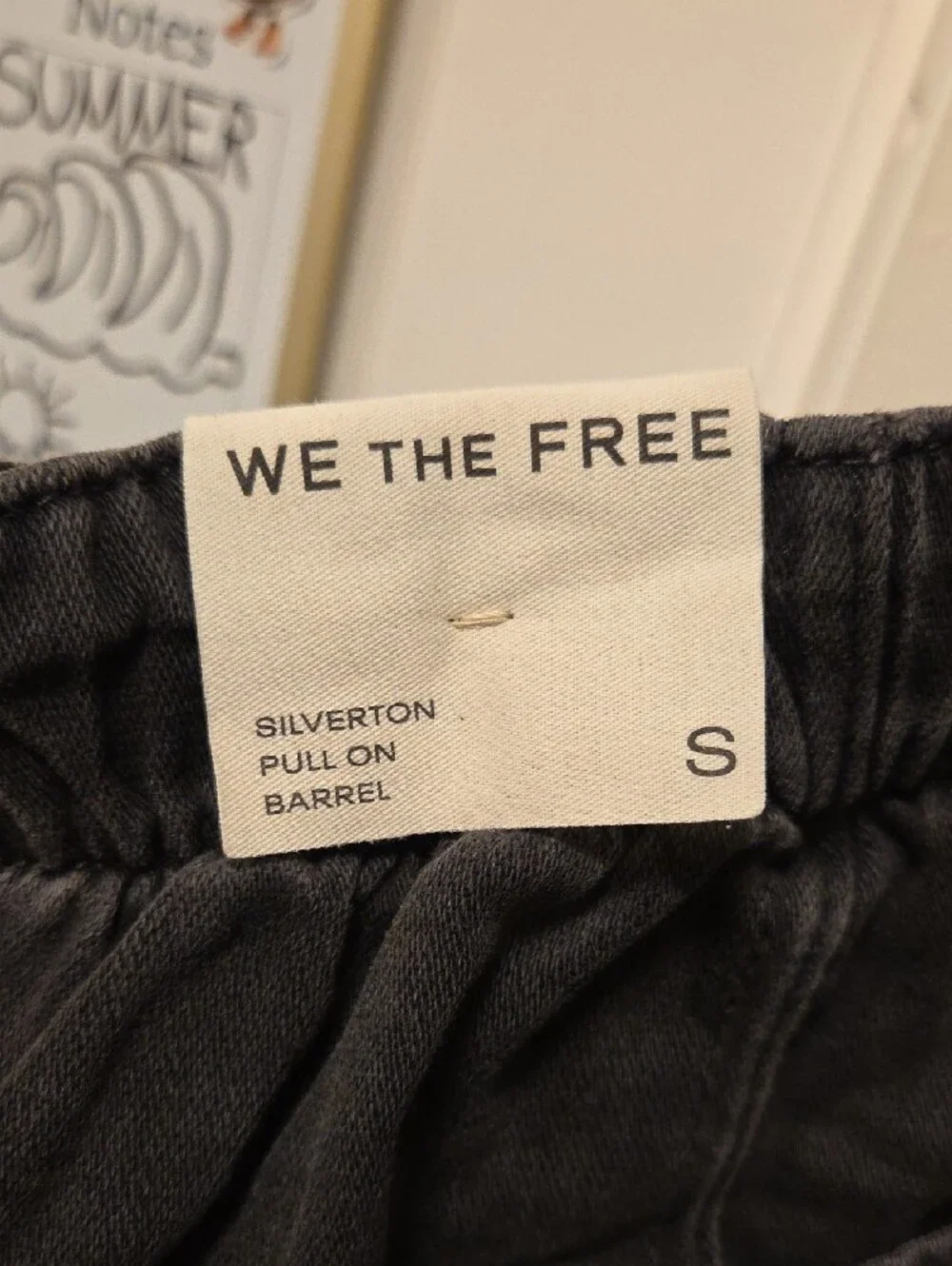 Free People Black Silverton Pull On Barrel Jeans